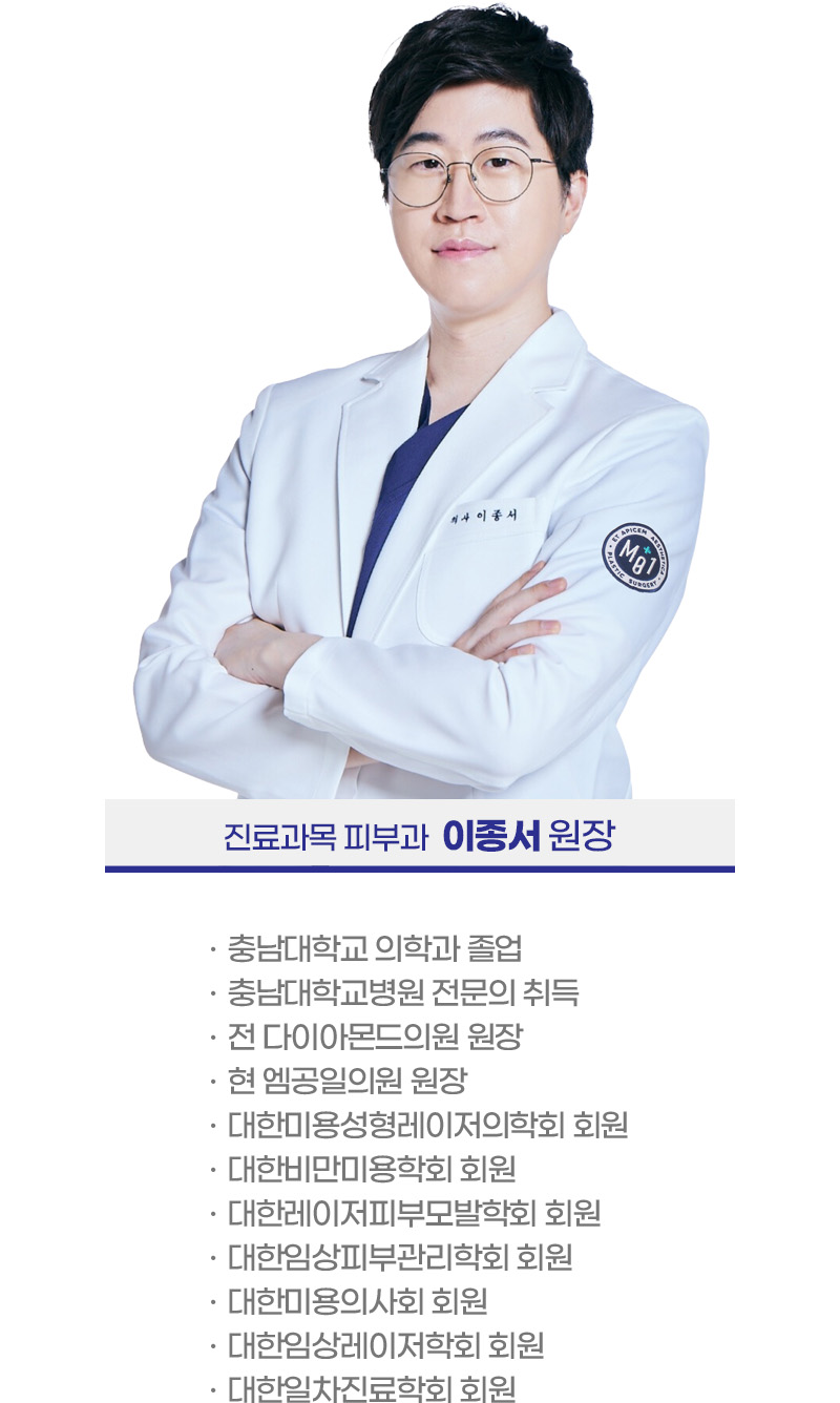 진료과목 피부과 이종서 원장