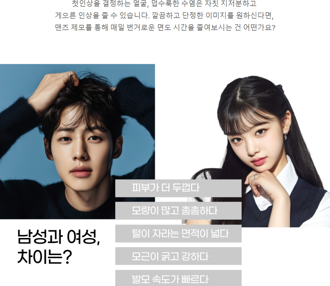 남성과 여성, 차이는?